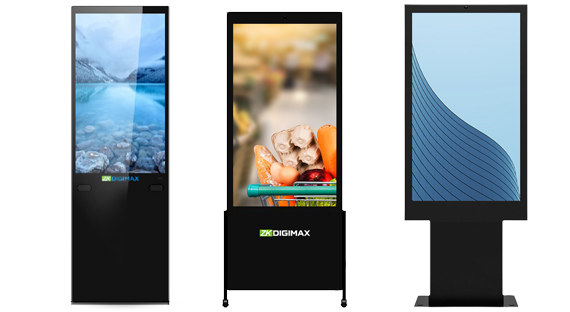 Totems digitales de tecnología para el punto de venta